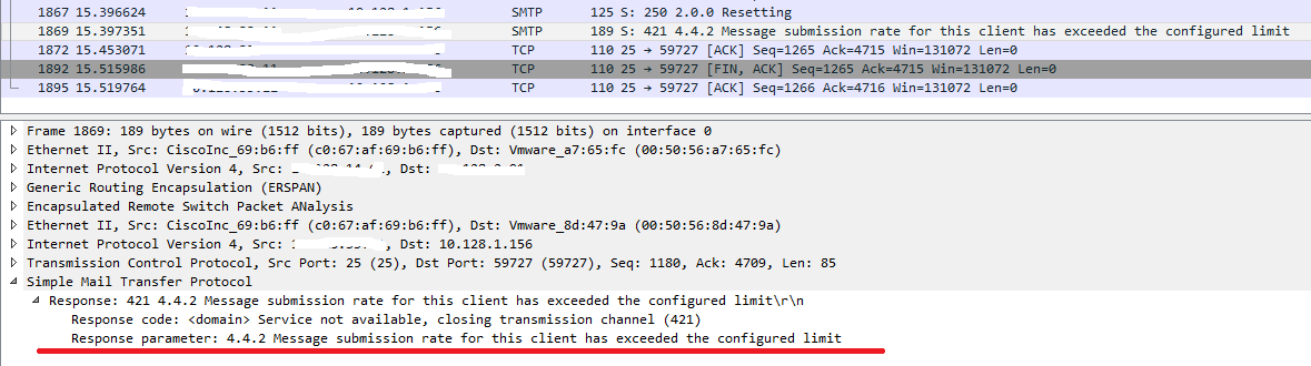 Message rate. Ошибка 421. Неисправность по коду 421. 1с код ошибки 0000000000043697. (SMTP Error code 3).